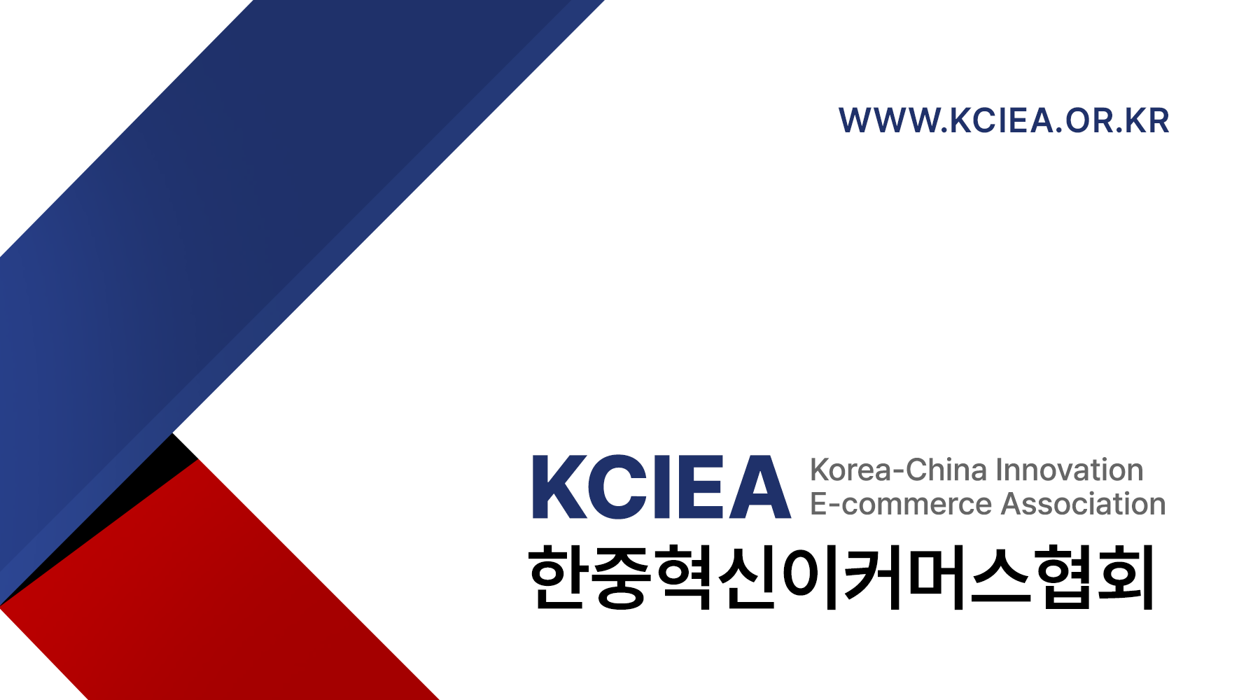 명함 앞면 시안 - 심볼을 크게 확대해 왼쪽으로 흘린 구성